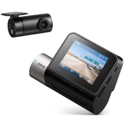 70mai A510 HDR 3K Dual Channel Dash Cam, STARVIS 2 IMX675 Sensor, ADAS, Built-in GPS Logger, Route Recorder, MaiColor Vivid+ with Night Owl Vision, App Playback & Share, Optional Parking Monitoring