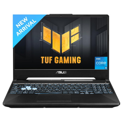 ASUS TUF F15 Gaming Laptop, Intel Core i5-11400H 11th Gen, 15.6-inch (39.62 cm) FHD 144Hz,(16GB RAM/512GB SSD/4GB NVIDIA GeForce RTX 2050/Windows 11/ RGB Backlit KB/Black/2.30 kg), FX506HF-HN025W