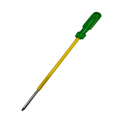 Jon Bhandari Tools Insulated Magnetic Two in One Screwdriver 6 x 250mm Slotted Flat - (minus) & Phillips + (star) (6 x 250mm)
