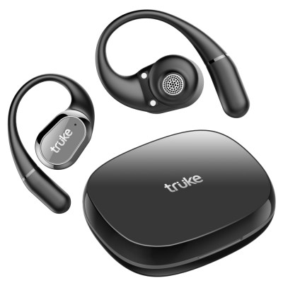 truke Newly Launched Buds Liberty Open Ear Wireless Earbuds with 360Spatial™ Audio Experience, 16mm Beryllium Speaker, 60H Playtime, Quad Mic for...