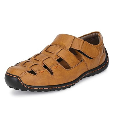 Centrino Mens 6114 Sandals Casual Fisherman Adjustable Sporty Summer Closed Comfortable Toe Sandals with Premium PU Padding