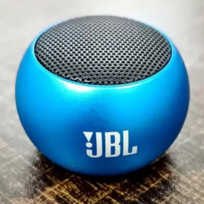 AK TELECOM ONLINE- Mini Compatible with J.B-L Speaker Boost 4 Colourful Wireless Bluetooth Speaker, Mini Electroplating Round Steel, Random Colour